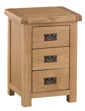 LARGE 3 DRAWER BEDSIDE CABINET