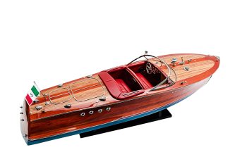 RIVA TRITON - Wooden speed boat model - Handmade - Size 87cm Length