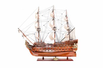 ROYAL LOUIS - Wooden old model ship - Handmade - Size 94cm Length