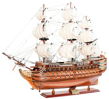 HMS VICTORY - Wooden old model ship - Handmade - Size 75cm Length