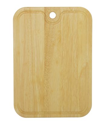 Rect. Cutting board with round corner, natural varnish